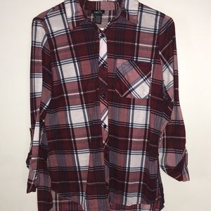 A plaid flannel